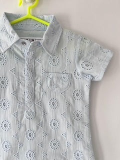 Hakoba Dreams - Powder Blue Romper