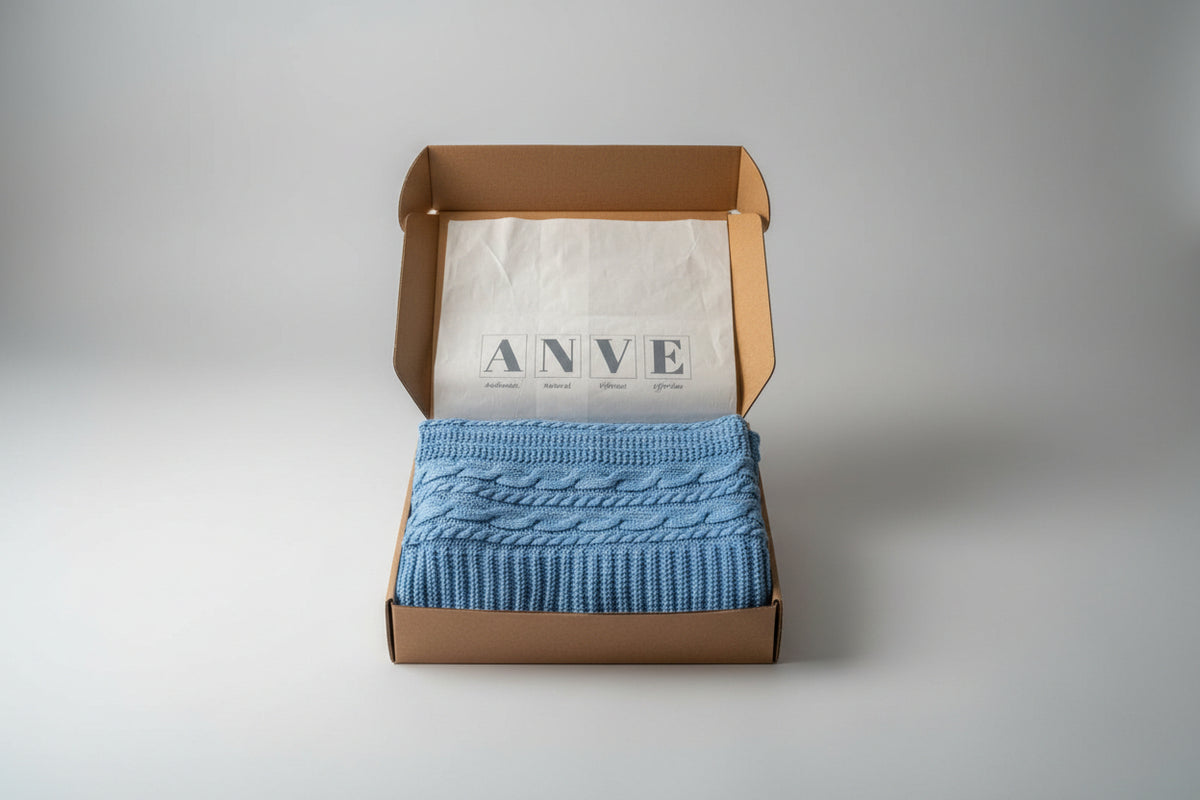 Organic Cotton Knitted Blanket