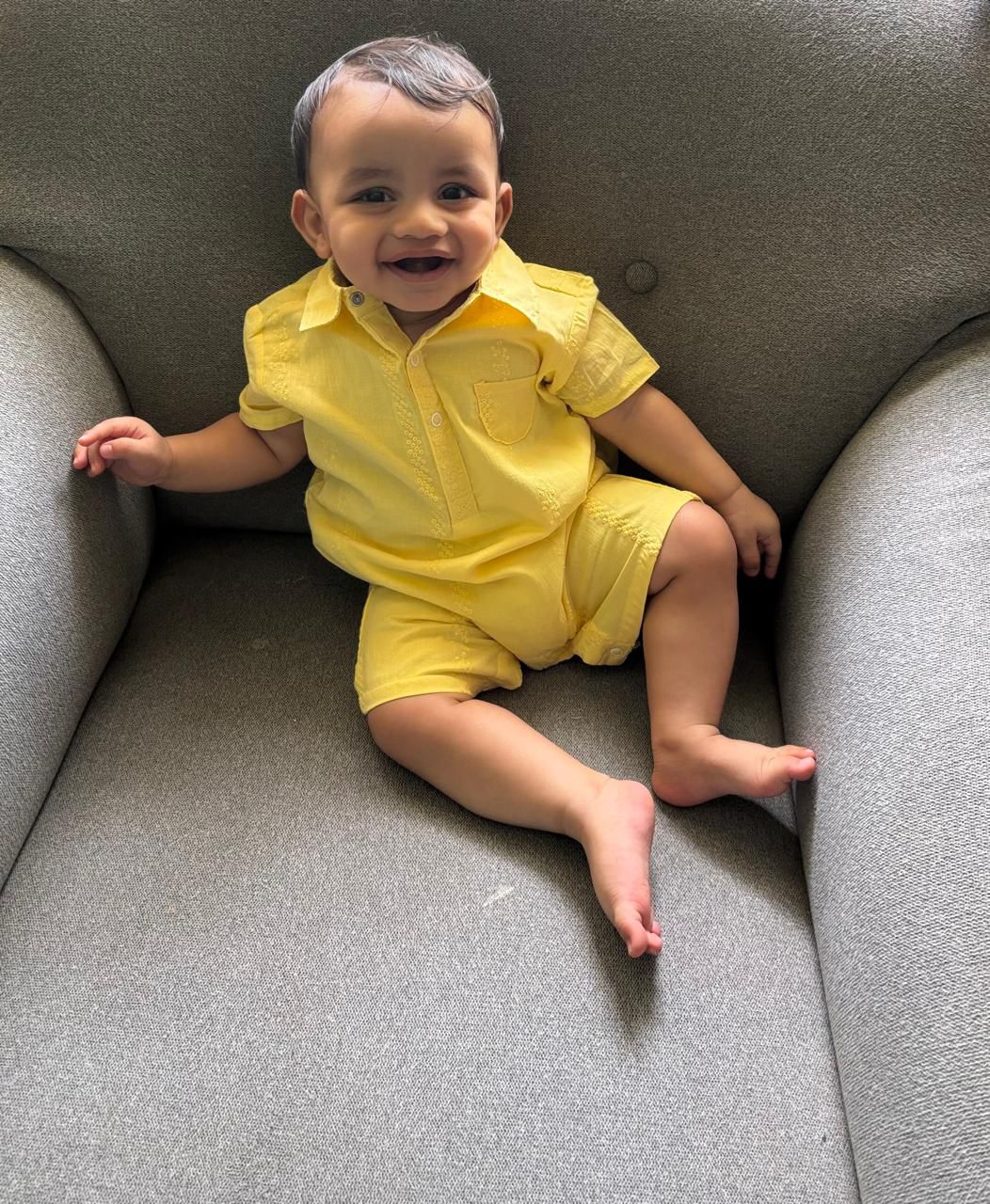 Hakoba Dreams - Yellow Romper