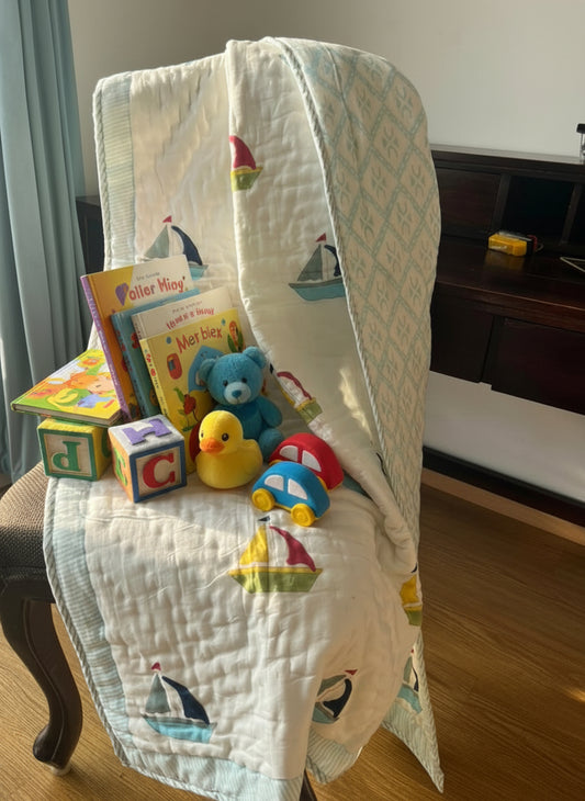 Baby Quilt - Boat