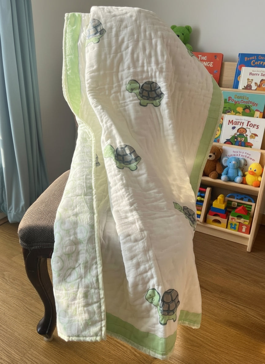 Baby Quilt - Turtles