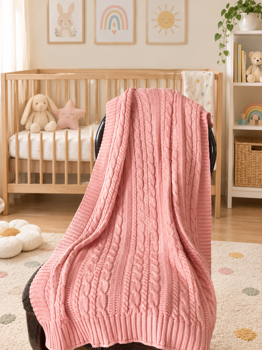 Organic Cotton Knitted Blanket