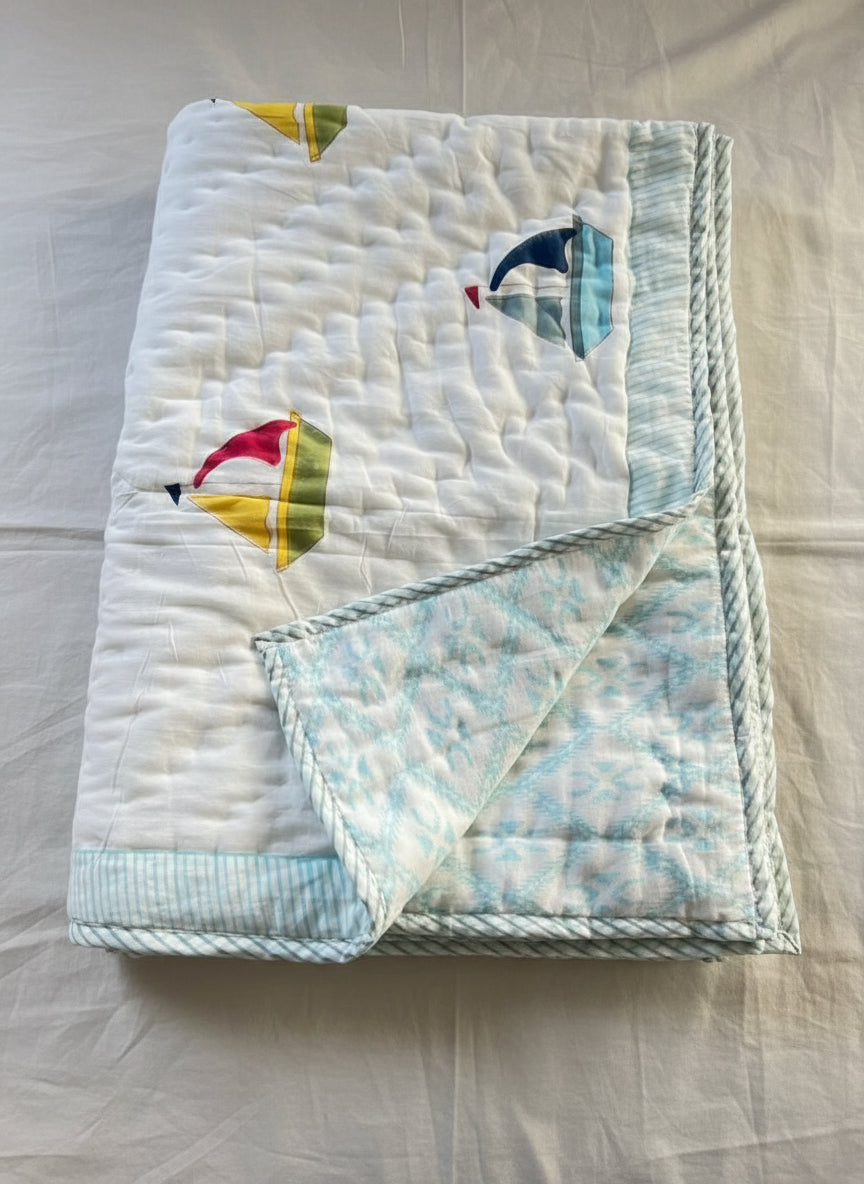 Baby Quilt - Boat