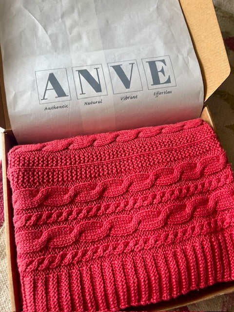 Organic Cotton Knitted Blanket