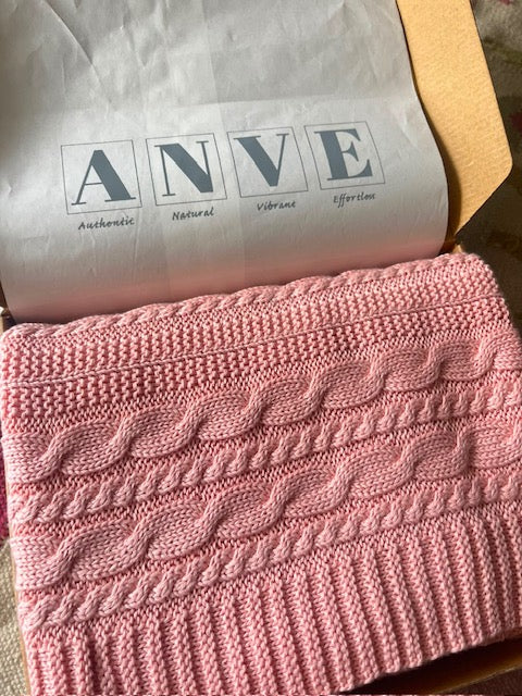 Organic Cotton Knitted Blanket